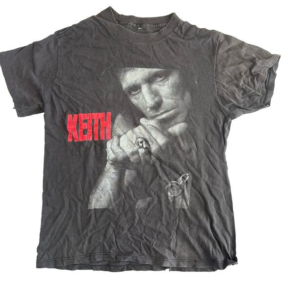VTG 1988 Keith Richards Rolling Stones X-pensive Winos tour concert t shirt RARE - Picture 1 of 11